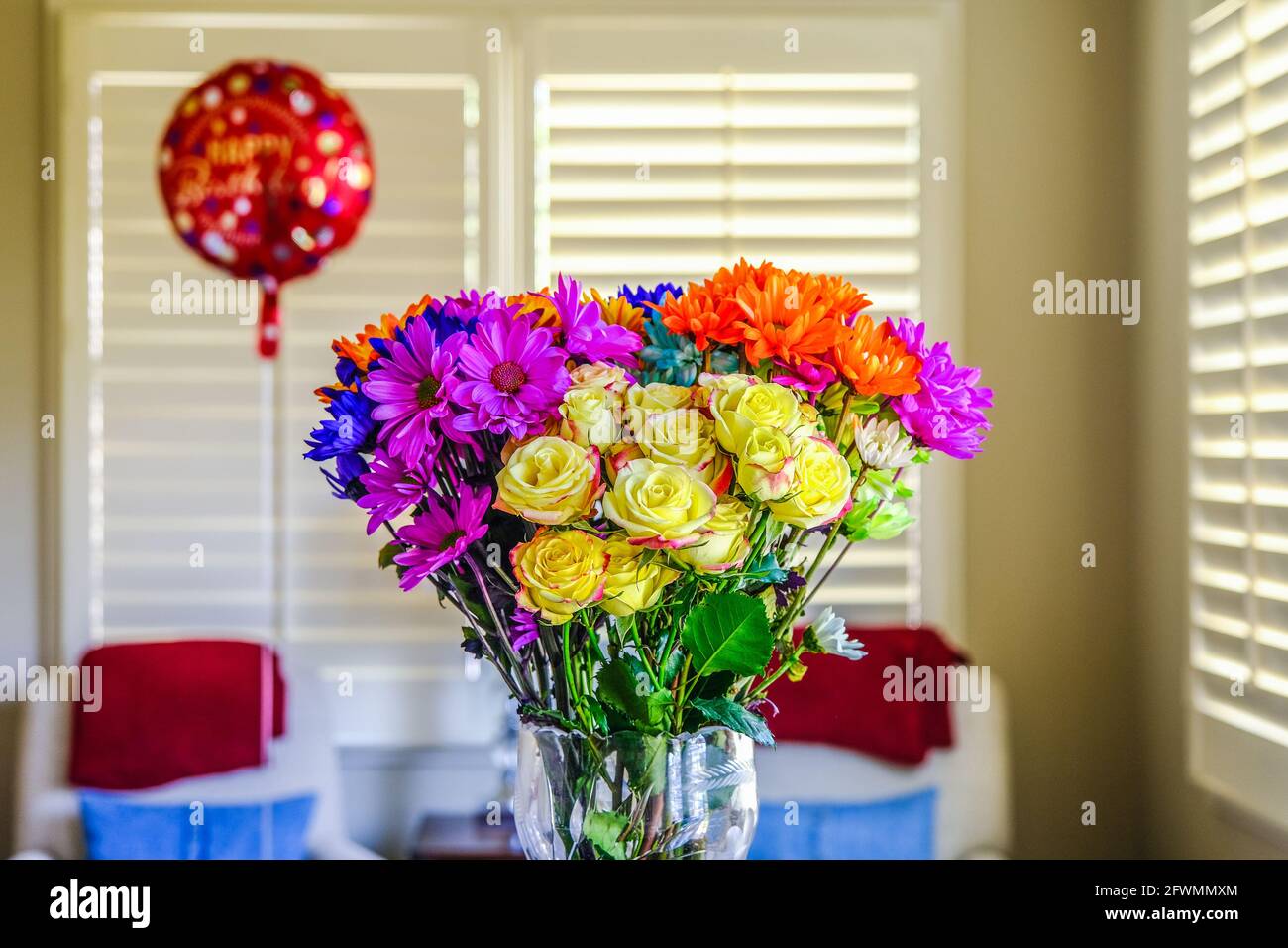 Bouquet avec ballon Banque D'Images