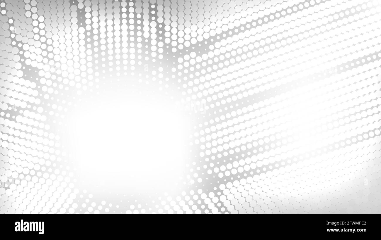 Résumé motif blanc et gris minimal avec effet demi-ton. Arrière-plan graphique vectoriel en pointillés simple Illustration de Vecteur