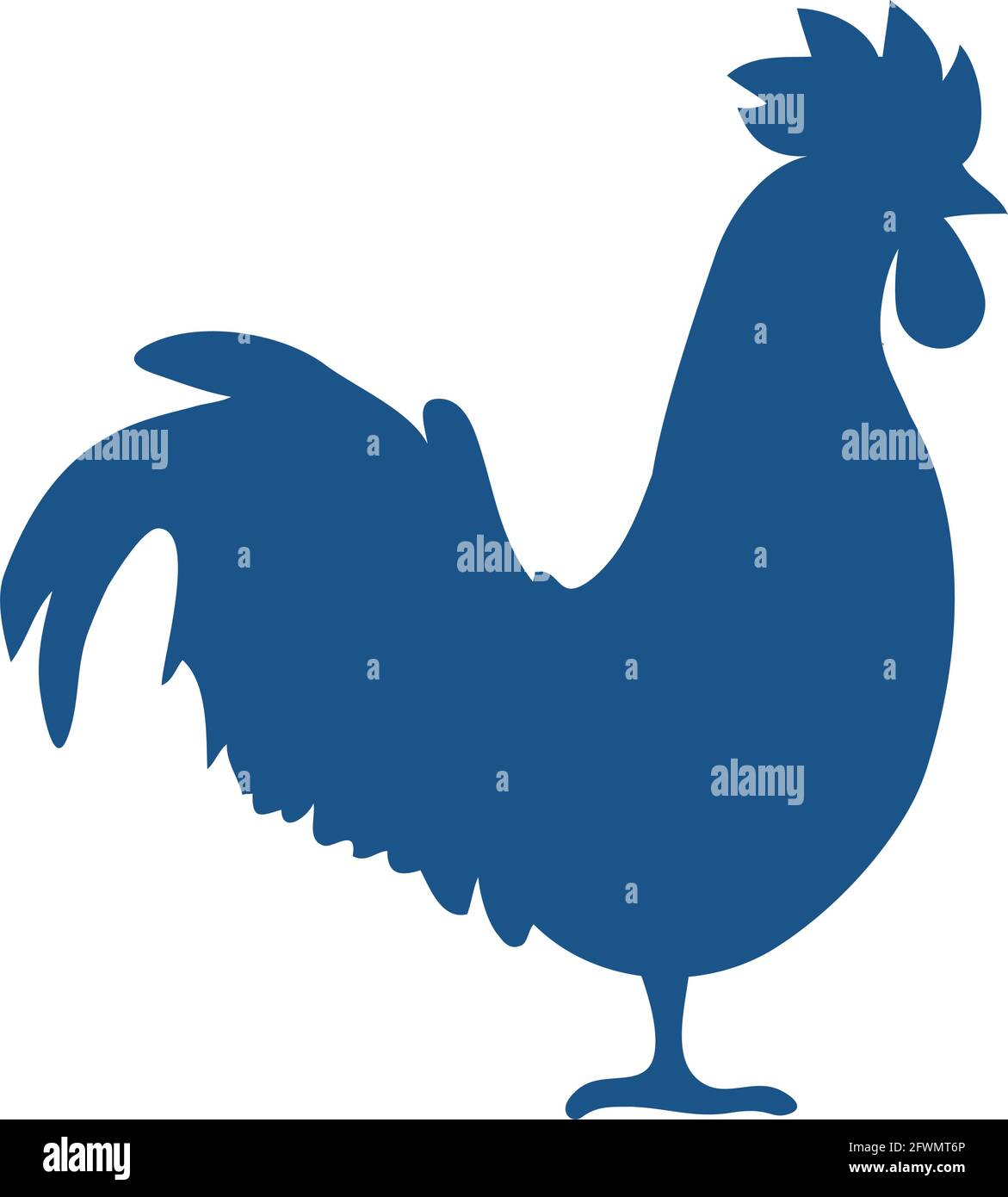 Symbole de coq gaulois sur le backgorund Illustration de Vecteur