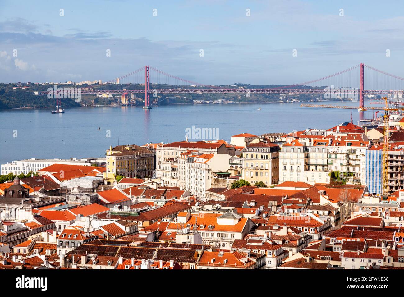 Le château de Saint George est un château historique situé dans la capitale portugaise de Lisbonndates à at Moins le 8ème siècle avant JC, alors que les premières fortifications construites Banque D'Images