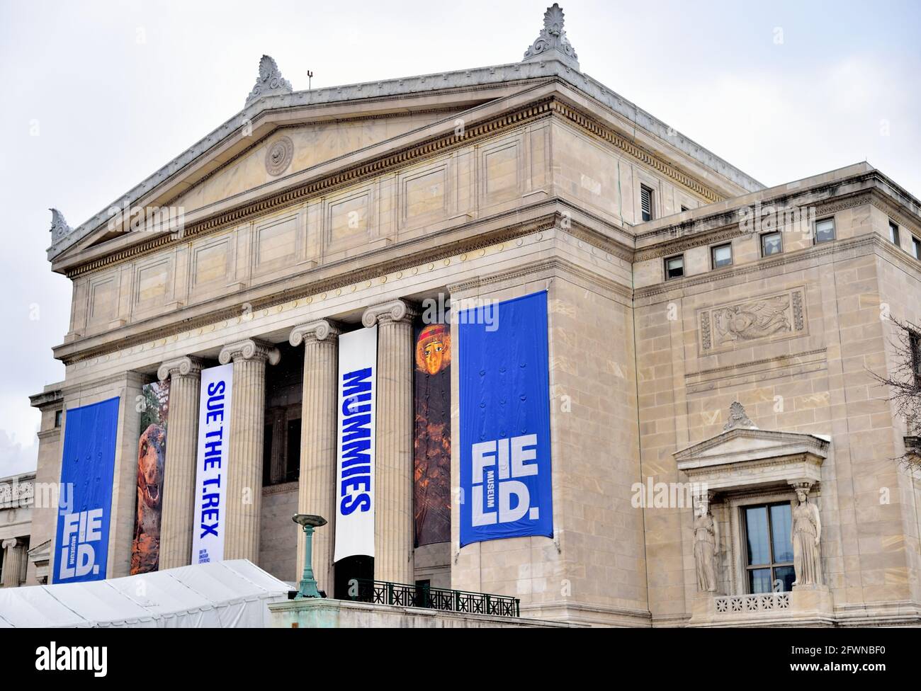 Chicago, Illinois, États-Unis. Le Field Museum of Natural History est situé dans le Chicago Museum Campus. Banque D'Images