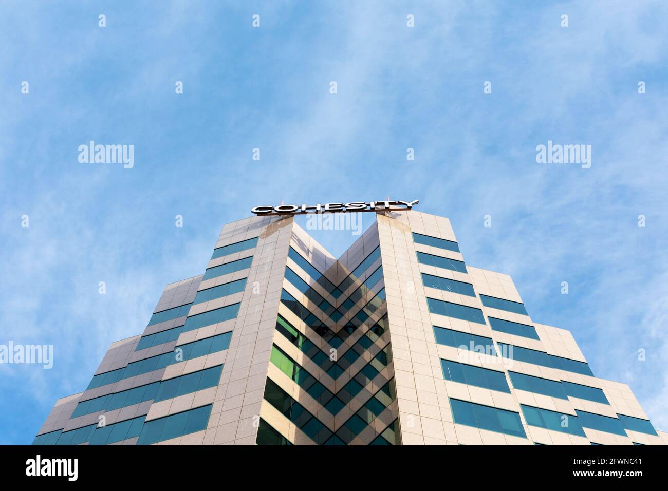Siège social de la Cohesity. Cohesity est une société privée de technologie de l'information - San Jose, Californie, USA - 2020 Banque D'Images