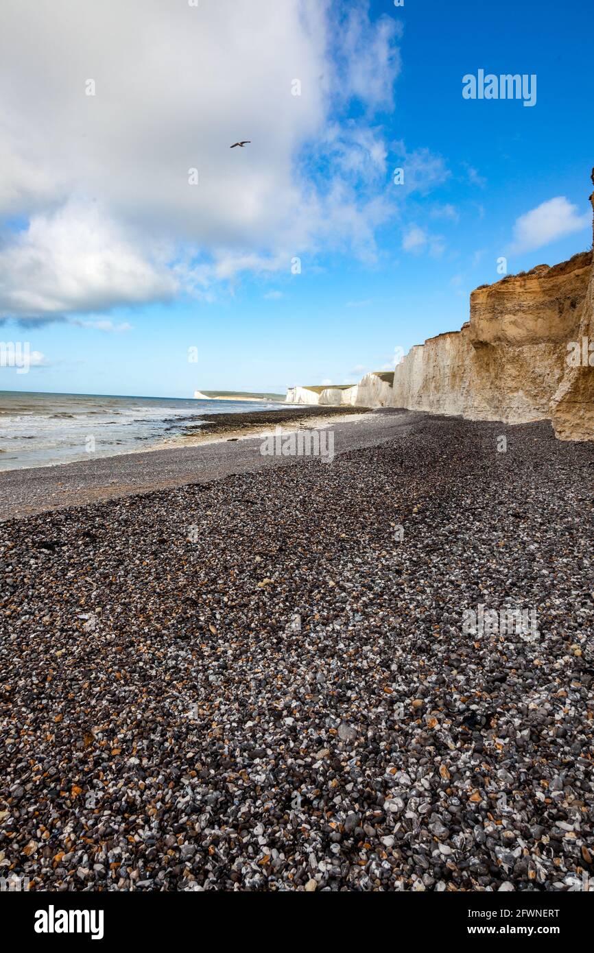 Falaises blanches de Douvres historique côte sud de l'Angleterre Royaume-Uni Grande-Bretagne Europe Banque D'Images