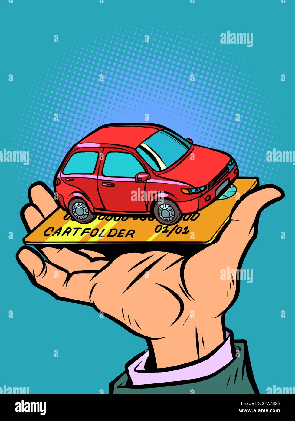 Transport business card Banque d