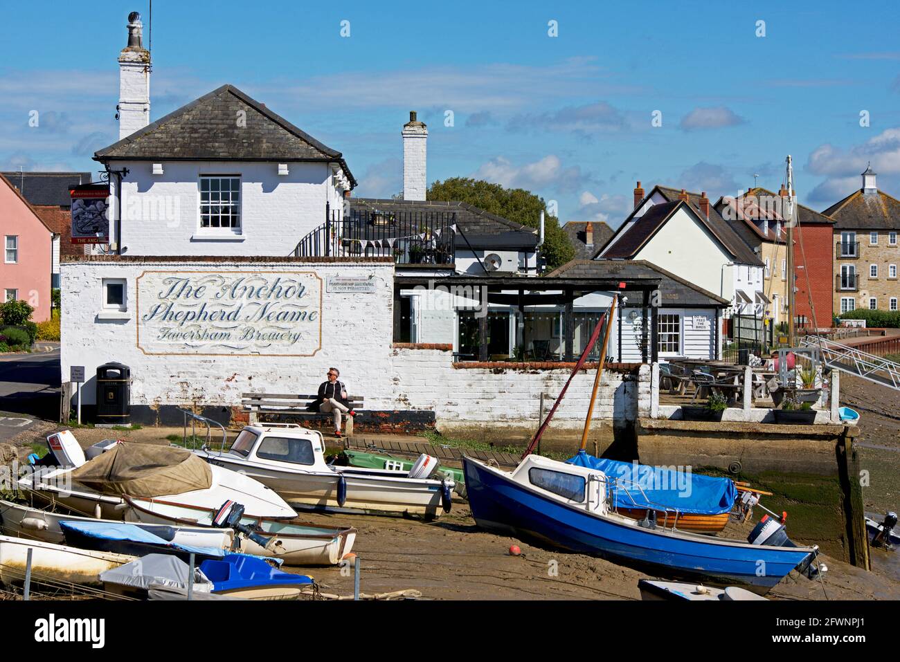 Le village de Rowhedge, sur la rivière Colne, Essex, Angleterre Royaume-Uni Banque D'Images