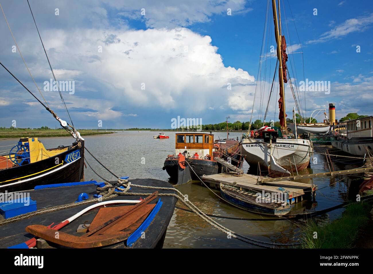 L'estuaire de Blackwater à Maldon, Essex, Angleterre Royaume-Uni Banque D'Images