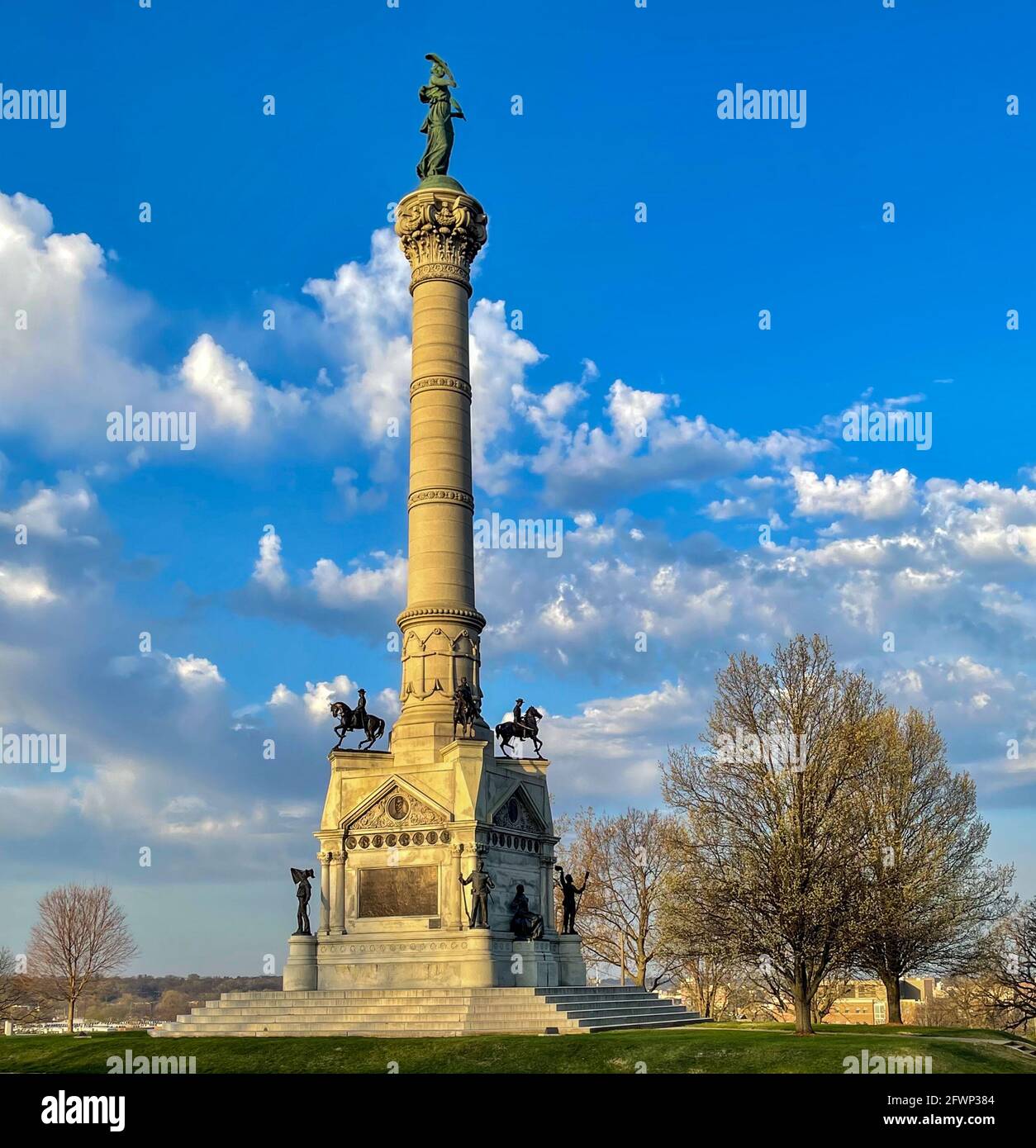 Monument du soldat et du marin à des Moines, Iowa Banque D'Images