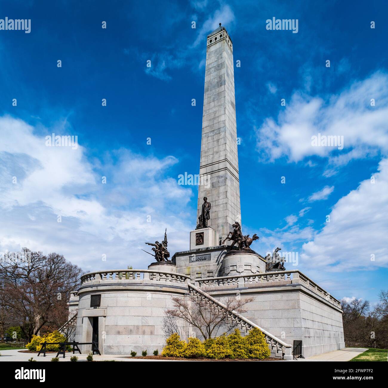 Lincoln Tomb dans le cimetière d'Oak Ridge à Springfield, Illinois Banque D'Images