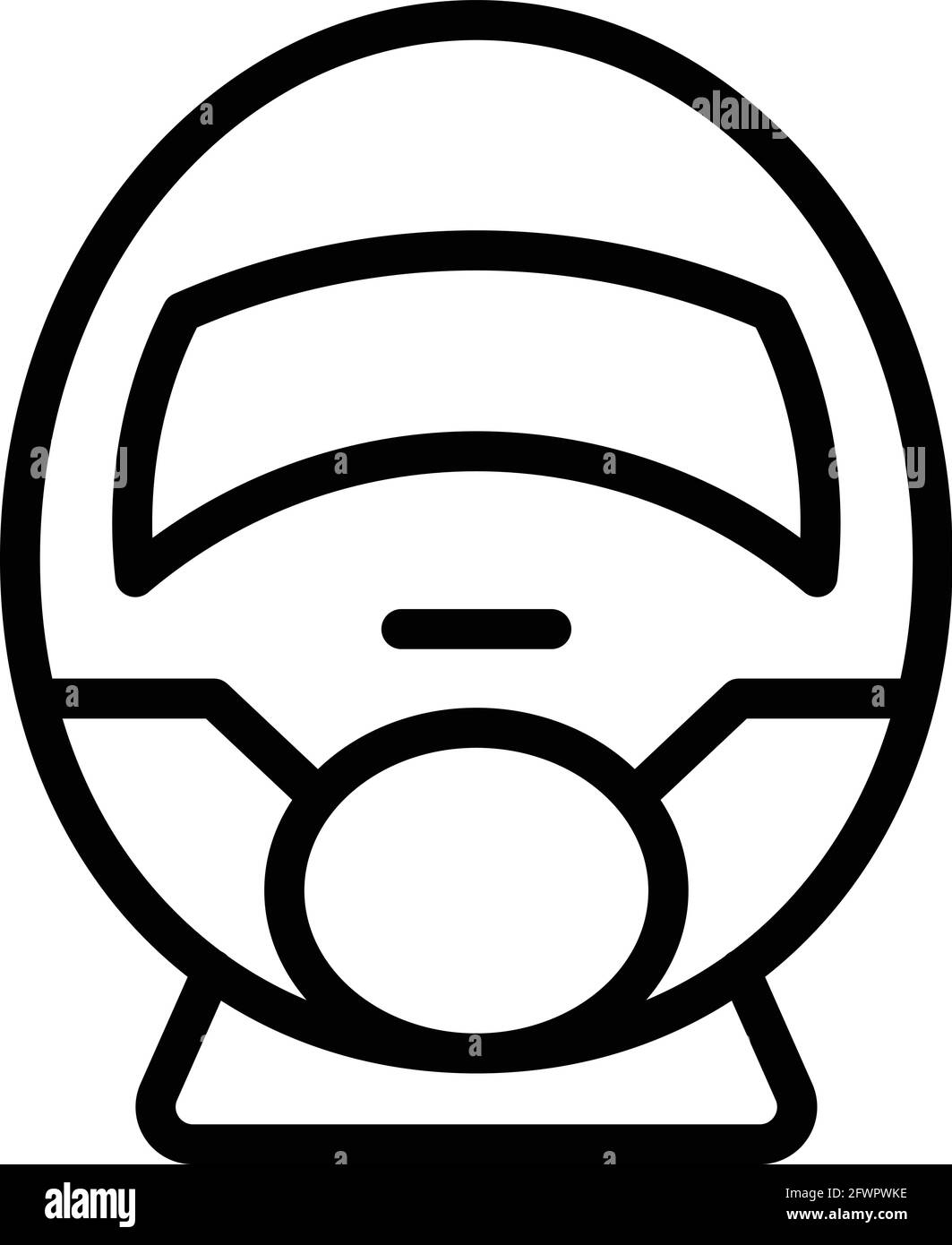 Icône train rapide. Outline Fast train Vector Icon pour la conception de sites Web isolé sur fond blanc Illustration de Vecteur