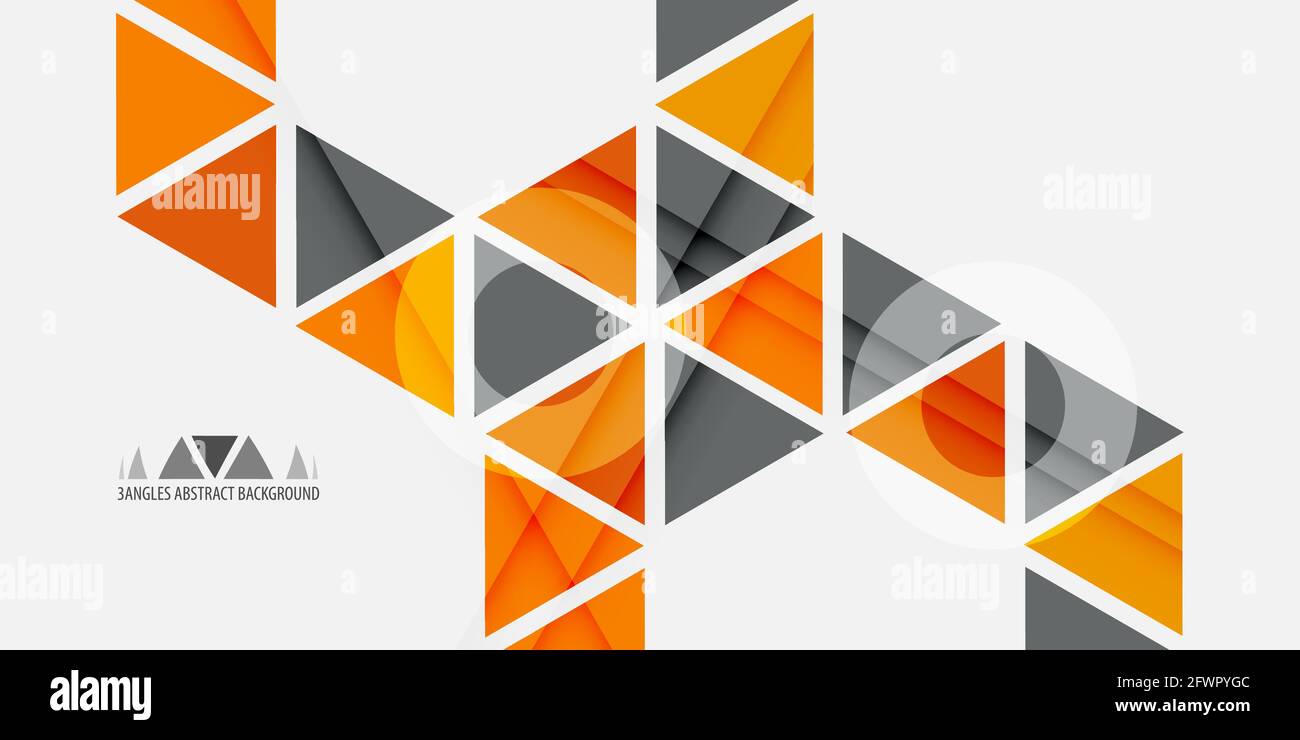 Modèle graphique d'arrière-plan abstrait coloré avec triangles mélangés Illustration de Vecteur