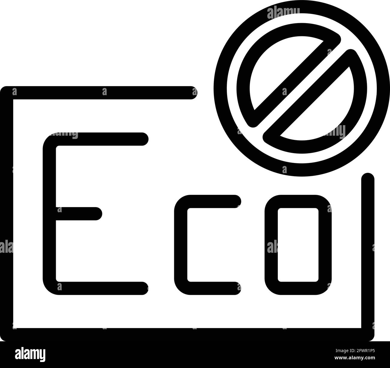 Icône du congélateur endommagé. Décrivez l'icône vectorielle endommagée du congélateur pour la conception de la bande isolée sur fond blanc Illustration de Vecteur