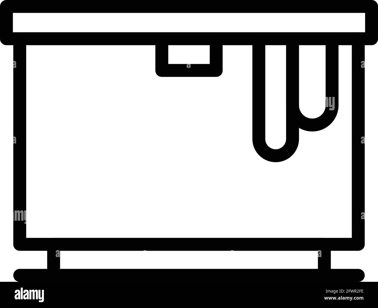 Icône réparer le réfrigérateur. Outline Repair réfrigérateur vector icône pour la conception de sites Web isolée sur fond blanc Illustration de Vecteur