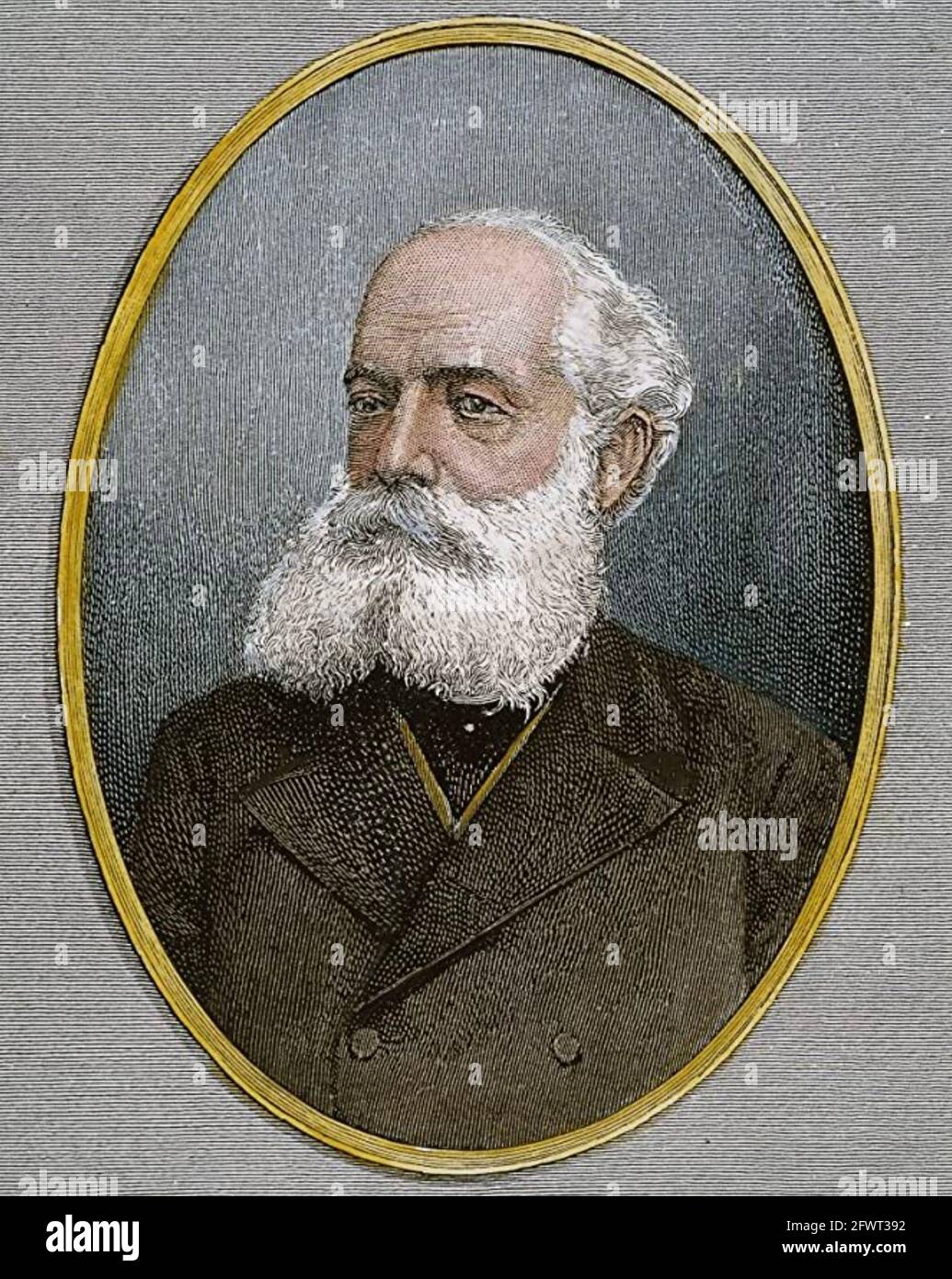 FRIEDRICH AUGUST KEKULÉ (1829-1896) chimiste biologique allemand Banque D'Images