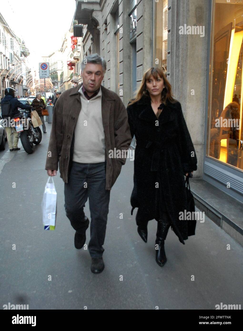 Milan, Luisa GiBellini et Carlo Ancelotti au centre elle avait été