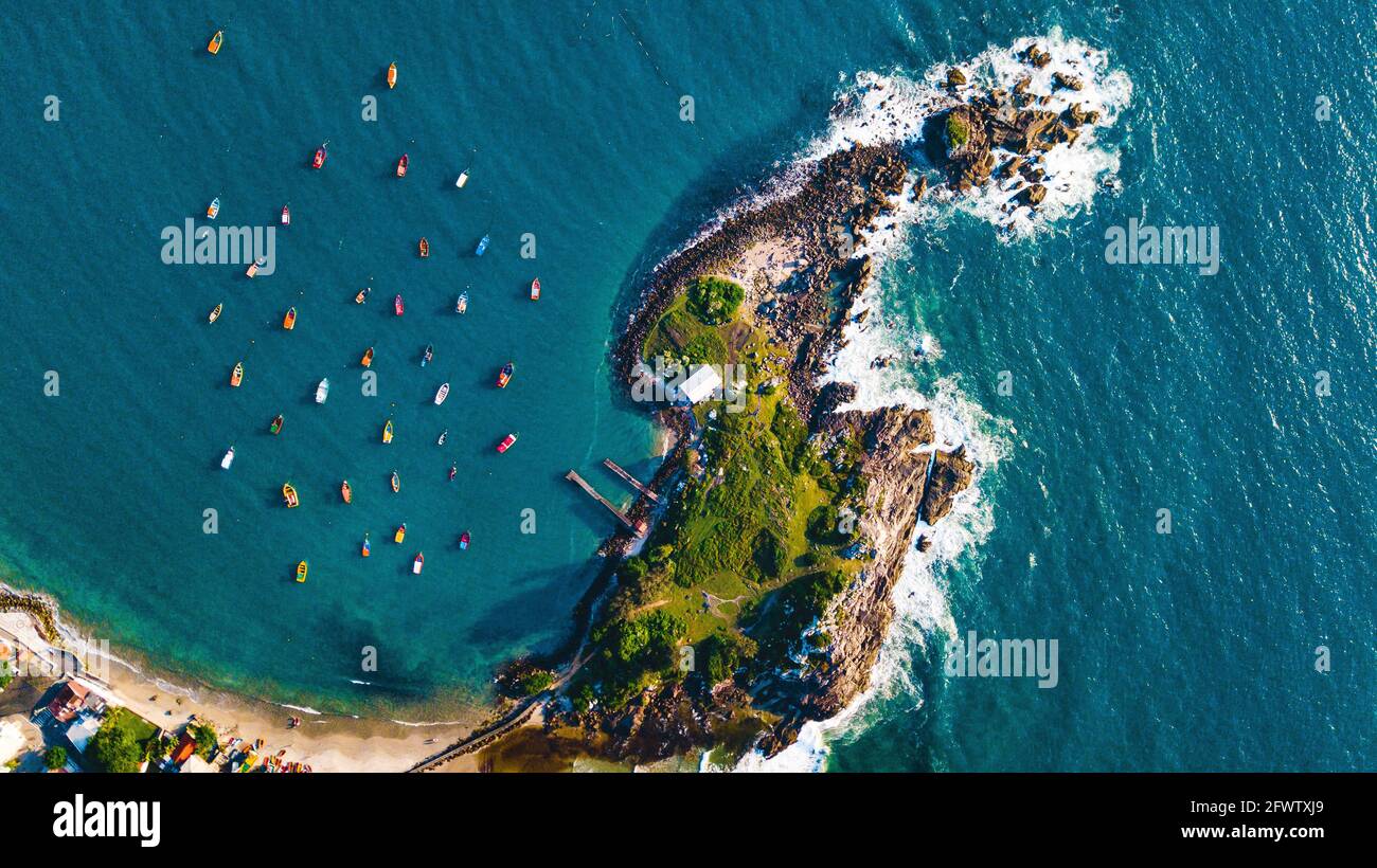 Paraíso Tropical Praia Península Marau Barra Grande Vilarejo Ponta Muta Bahia Natureza Paisagem Verão Cênico Brasileiro Brasil Palmeiras Coqueiros Bar. Banque D'Images