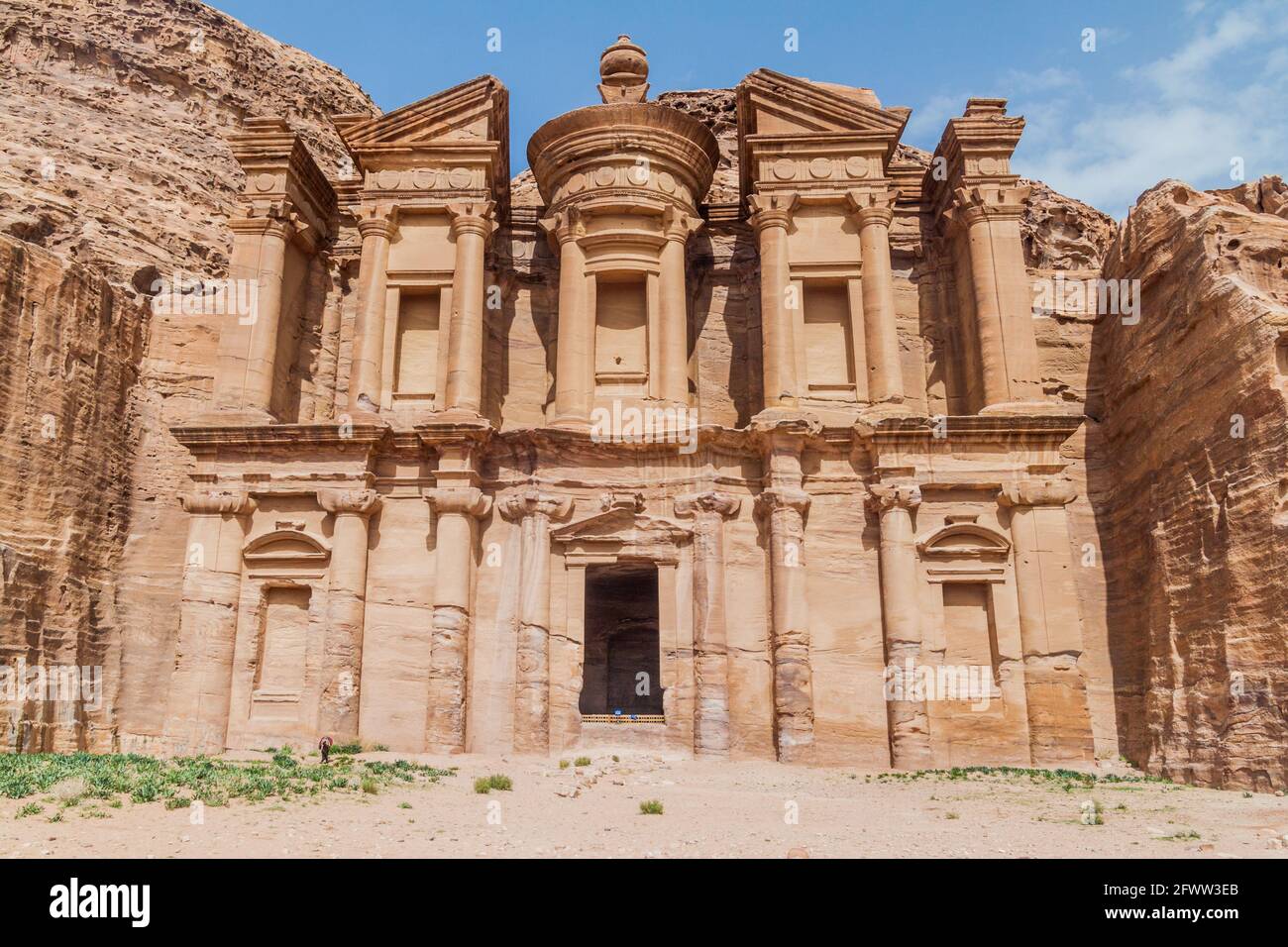 Le Monastère Al Deir dans l'ancienne ville de Pétra, en Jordanie Banque D'Images