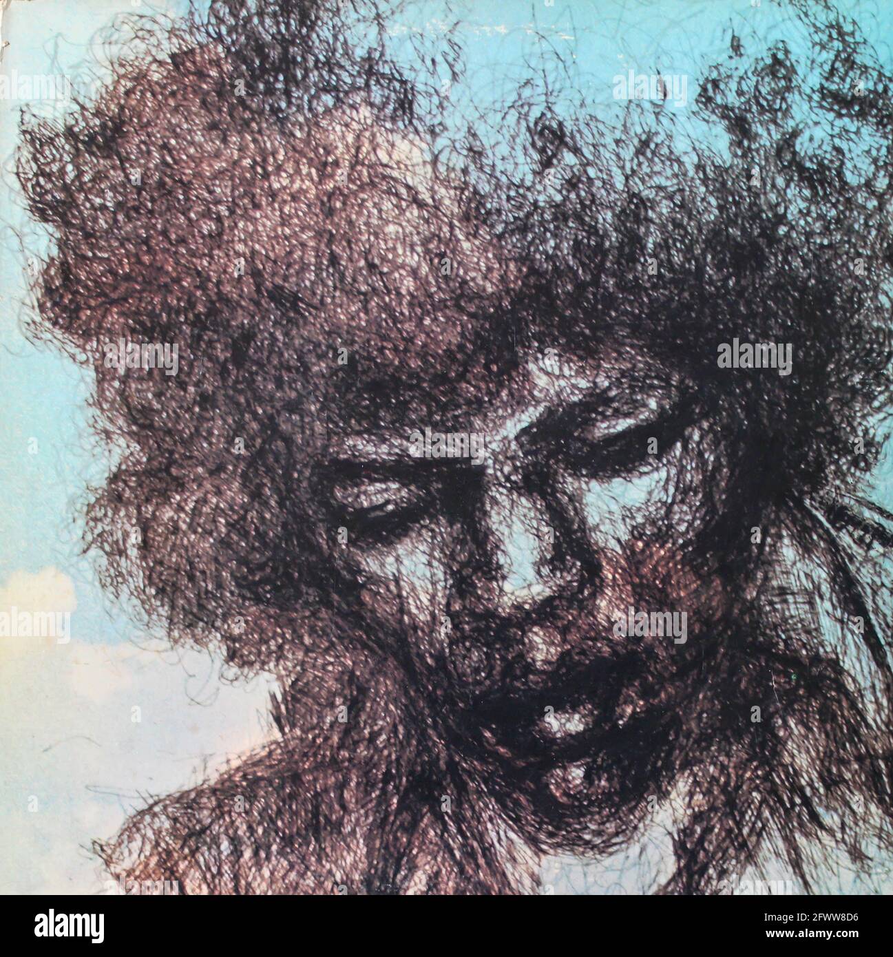 Rock et artiste psychédélique de rock, Jimi Hendrix album de musique sur disque vinyle LP. Intitulé: La couverture de l'album Cry of Love Banque D'Images