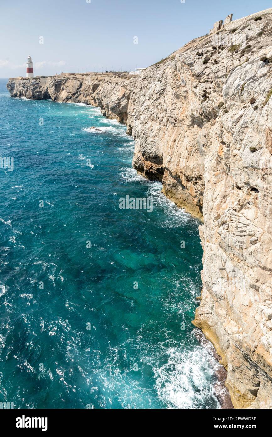 Phare De Trinity House, Europa Point, Gibraltar Banque D'Images