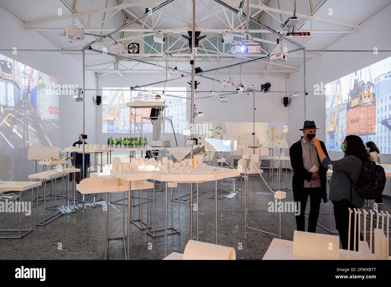 Pavillon suisse. 17e Biennale d'architecture Venise, Venise, Italie. Architecte : divers, 2021. Banque D'Images