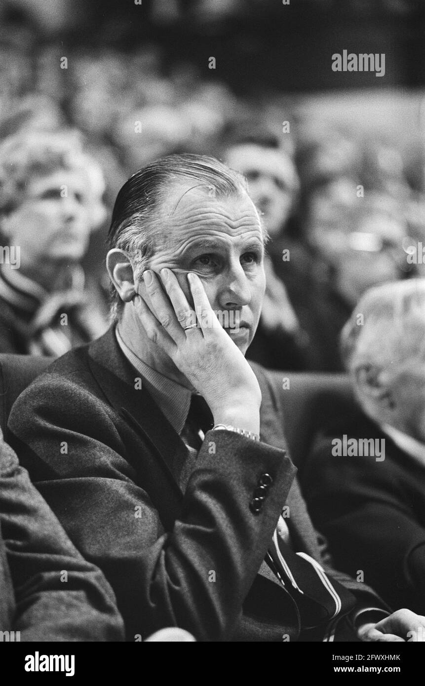 Ancien secrétaire d'État de Jong, 9 décembre 1978, congrès, politiciens, Politique, partis politiques, pays-Bas, agence de presse du XXe siècle Banque D'Images