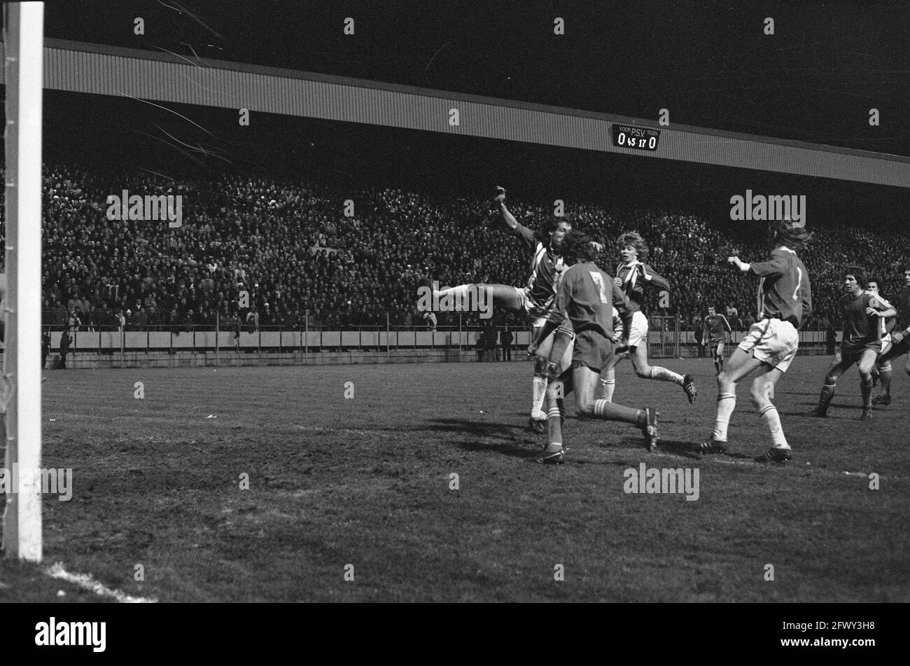 PSV contre Sparta 1-0, Lubse marque le seul but de PSV, 25 janvier 1975, sports, football, pays-Bas, agence de presse du xxe siècle photo, nouvelles à rem Banque D'Images