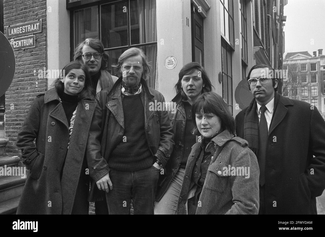 Rechtswinkel, chercheurs en aide juridique, affectation Volksrant, 11 mars 1974, portraits de groupe, Aide juridique, pays-Bas, agence de presse du XXe siècle Banque D'Images