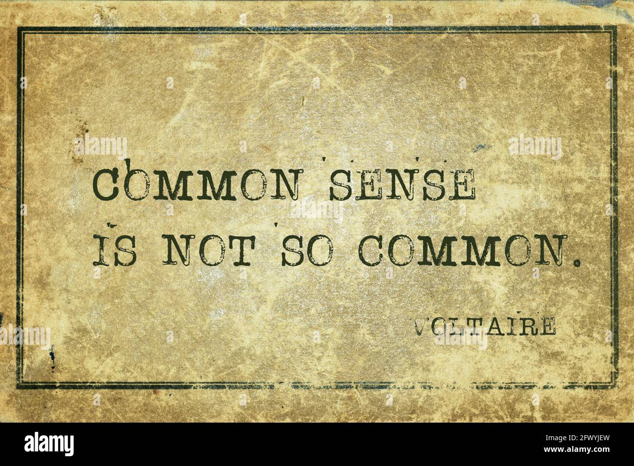 Le Bon Sens N Est Pas Si Commun Philosophe Francais Antique Et La Citation De L Ecrivain Voltaire Est Imprimee Sur Du Carton D Epoque Grunge Photo Stock Alamy Le Bon Sens N Est Pas Si Commun Philosophe Francais Antique Et La Citation De L Ecrivain Voltaire Est Imprimee Sur Du Carton D Epoque Grunge Photo Stock Alamy