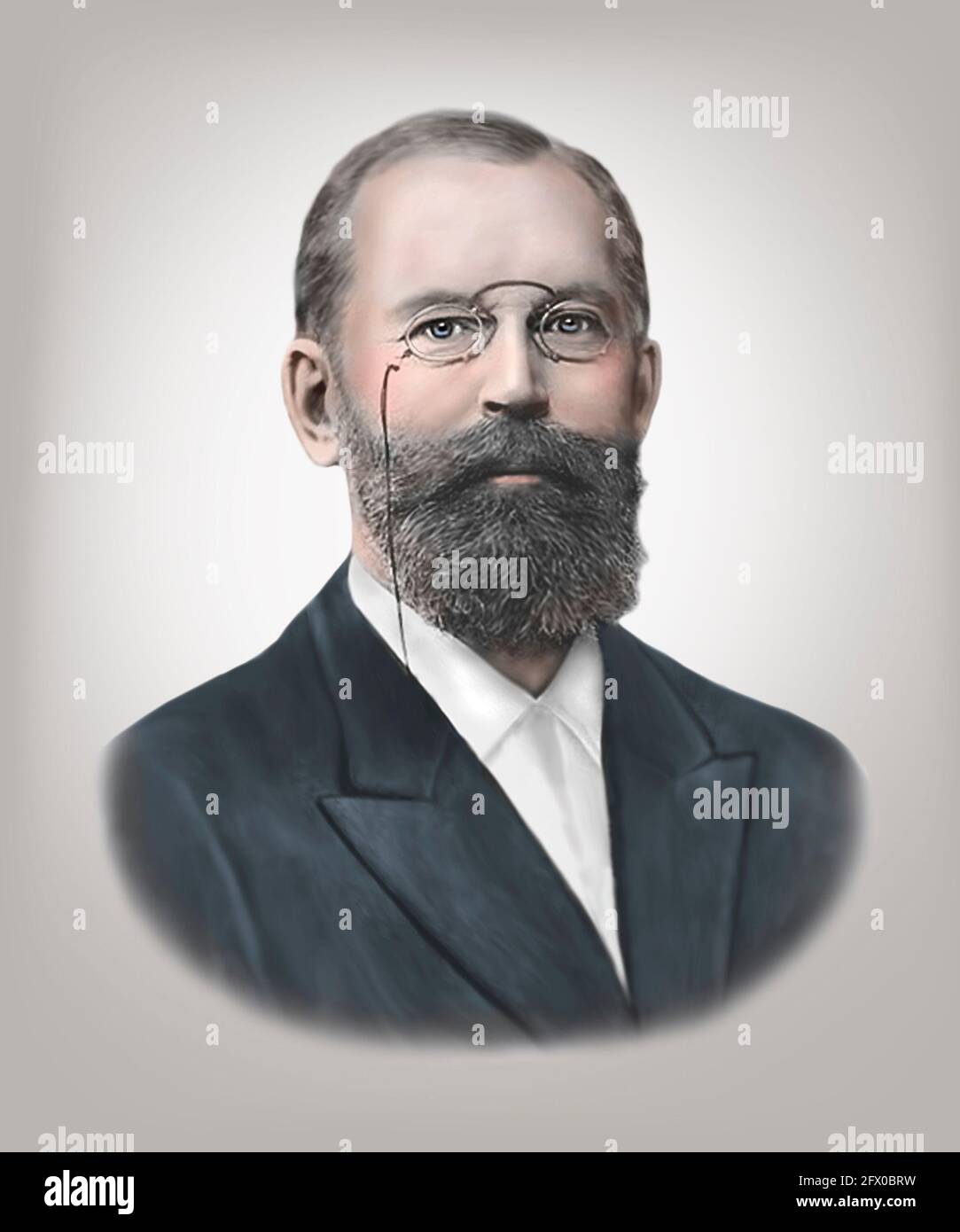 Emil Fischer 1852-1919 chimiste allemand Banque D'Images