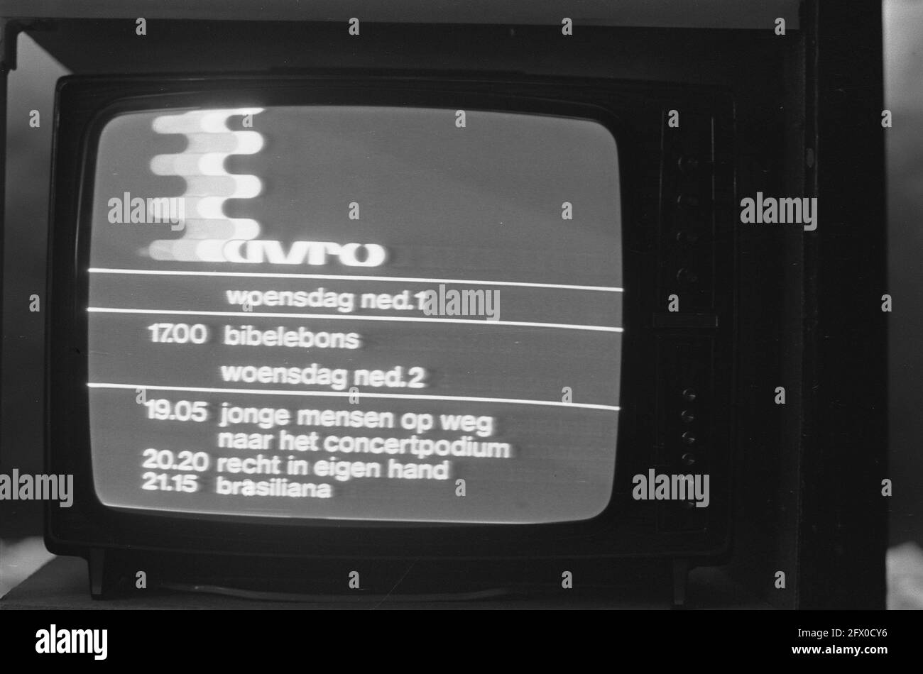 AVRO-TV, diffusion publicitaire, 20 mars 1973, RECLAME, Pays-Bas, Agence de presse du XXe siècle photo, nouvelles à retenir, documentaire, photographie historique 1945-1990, histoires visuelles, L'histoire humaine du XXe siècle, immortaliser des moments dans le temps Banque D'Images