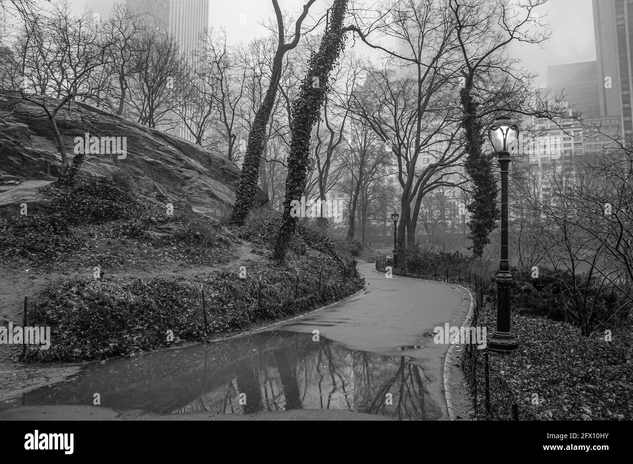 Le printemps à Central Park, New York City Banque D'Images