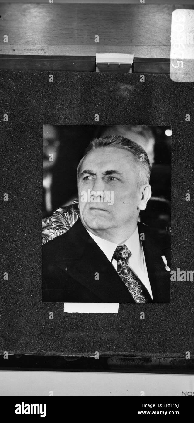 Dirigeant polonais Edward Gierek, 14 août 1980, parti communiste, politiciens, Portraits, pays-Bas, photo de l'agence de presse du XXe siècle, nouvelles à retenir, documentaire, photographie historique 1945-1990, histoires visuelles, L'histoire humaine du XXe siècle, immortaliser des moments dans le temps Banque D'Images