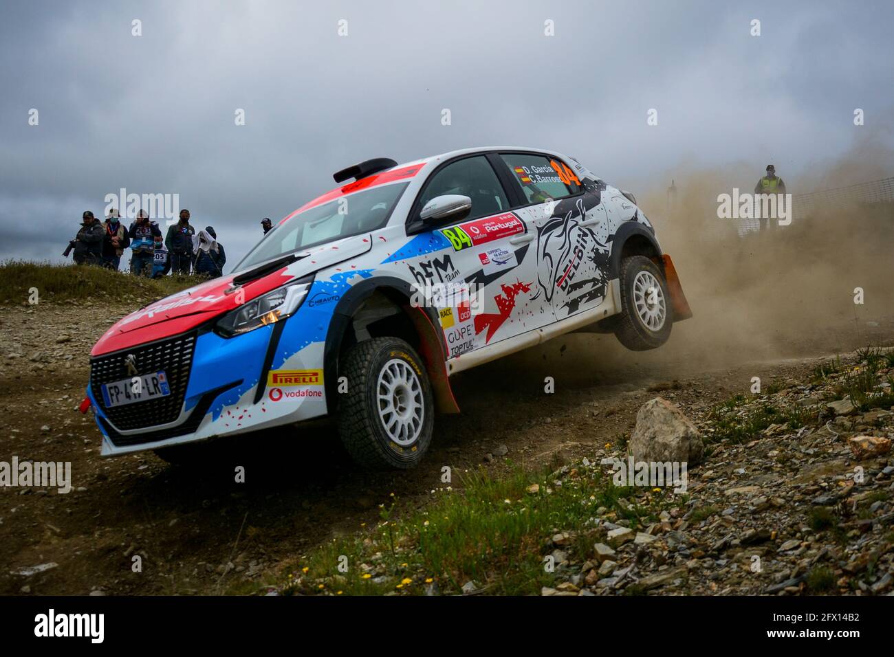 84 Delbin GARCIA (esp), Coral BARROSO (esp), FEDERACION ANDALUZA DE AUTO, PEUGEOT 208 auto4, action pendant le Rally de Portugal 2021, 4ème tour de la FIA WRC 2021, FIA World Rally Championship, du 20 au 23 mai 2021 à Matosinhos, Portugal - photo Paulo Maria / DPPI / LiveMedia Banque D'Images
