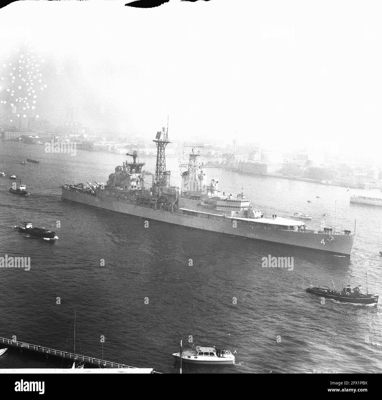 Kruiser Little Rock à Amsterdam (flotte phare de l'Atlantique américain), 23 septembre 1965, VLOTEN, croiseurs, Flagelships, pays-Bas, agence de presse du XXe siècle photo, news to remember, documentaire, photographie historique 1945-1990, histoires visuelles, L'histoire humaine du XXe siècle, immortaliser des moments dans le temps Banque D'Images