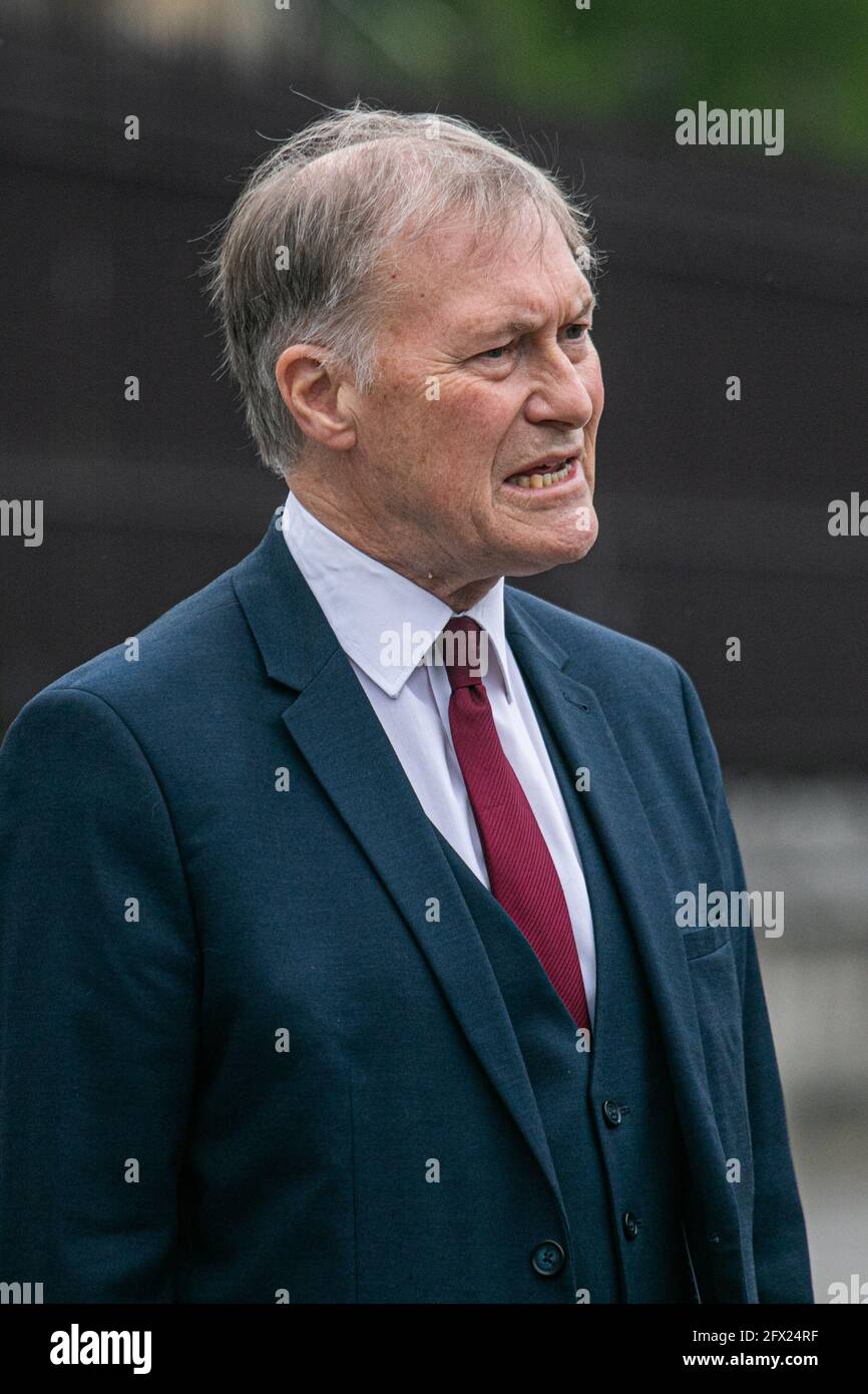 WESTMINSTER LONDRES 25 mai 2021.Sir David Amess, député conservateur de Southend-Ouest, Essex.Le député de David Amess a été mortellement poignardé lors de la chirurgie de sa circonscription à Leigh-on-Sea le 15 octobre 2021.Credit amer ghazzal/Alamy Live News Banque D'Images
