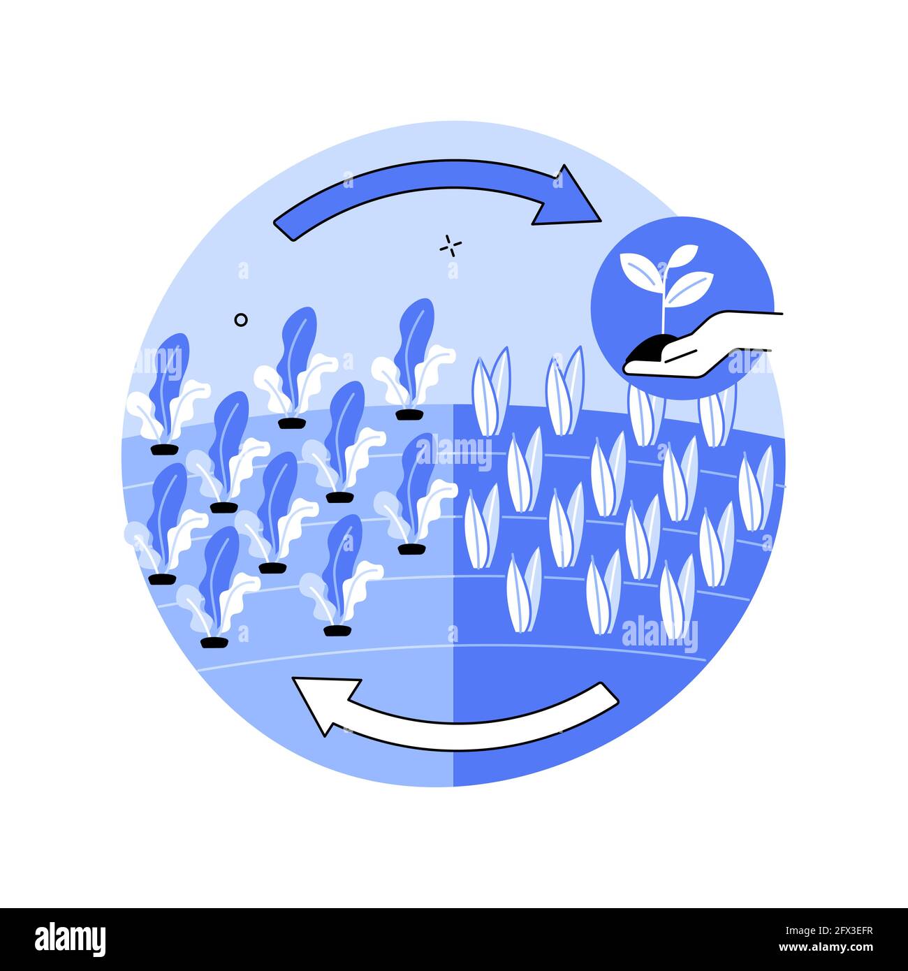 Agriculture régénératrice résumé concept illustration vectorielle. Illustration de Vecteur