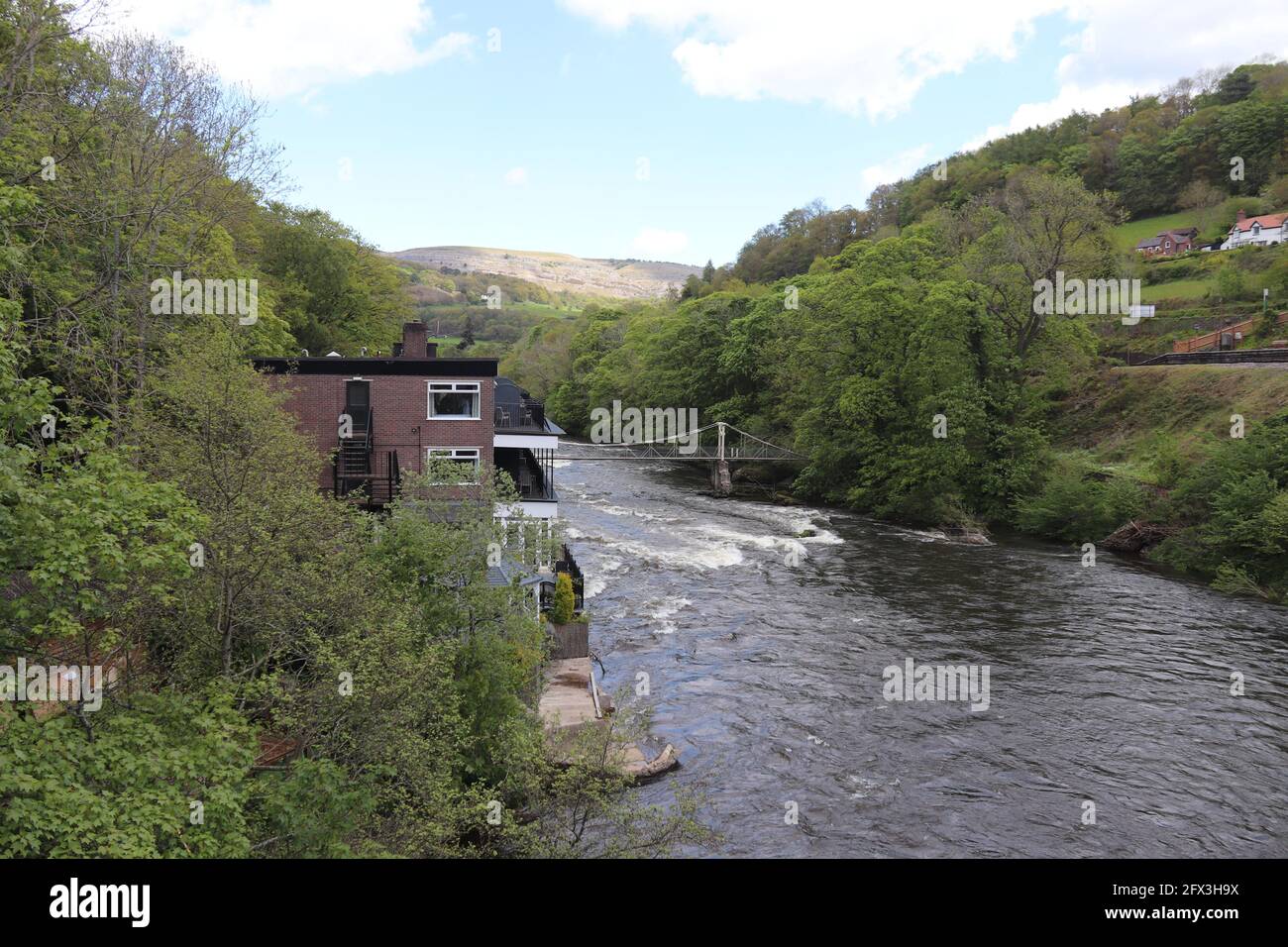 Gare de Berwyn et viaduc Llangollen Denbighshire pays de Galles Banque D'Images