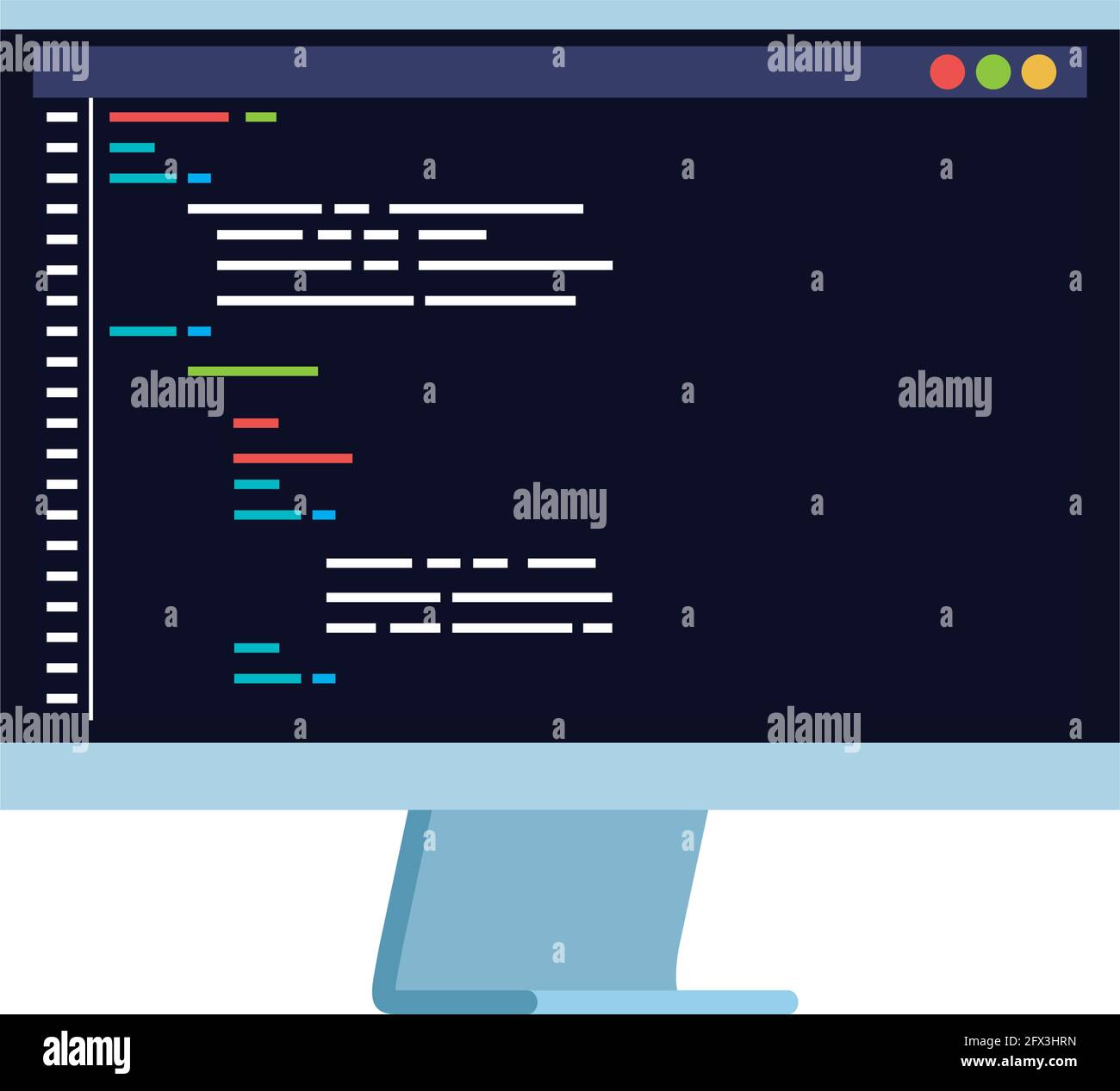 Programmation De Developpement Dans L Ordinateur Image Vectorielle Stock Alamy