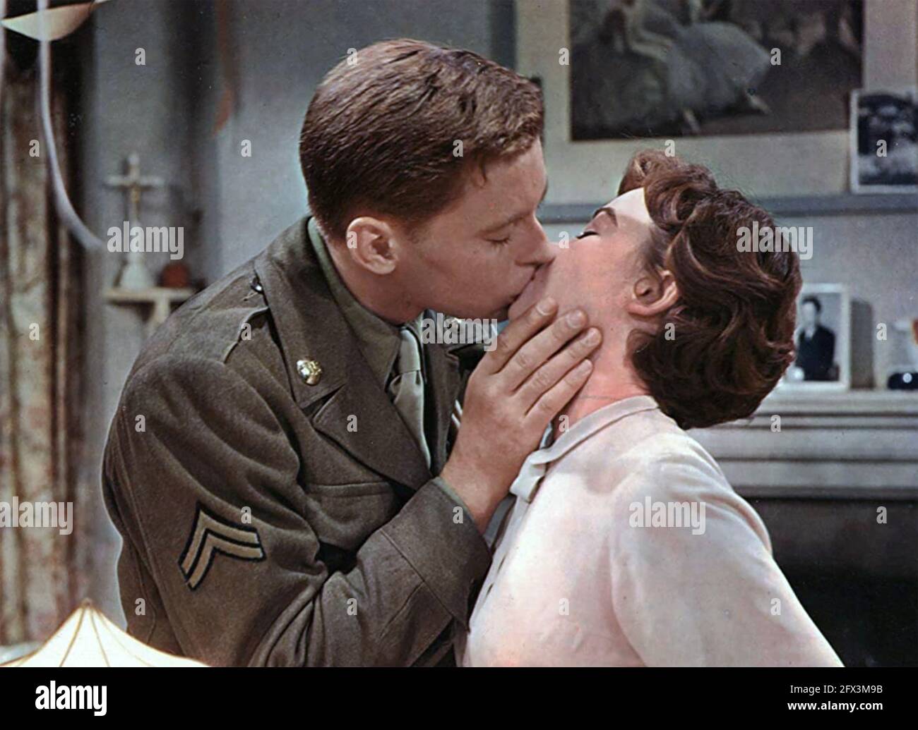 GABY 1956 film MGM avec Leslie Caron et John Kerr Banque D'Images