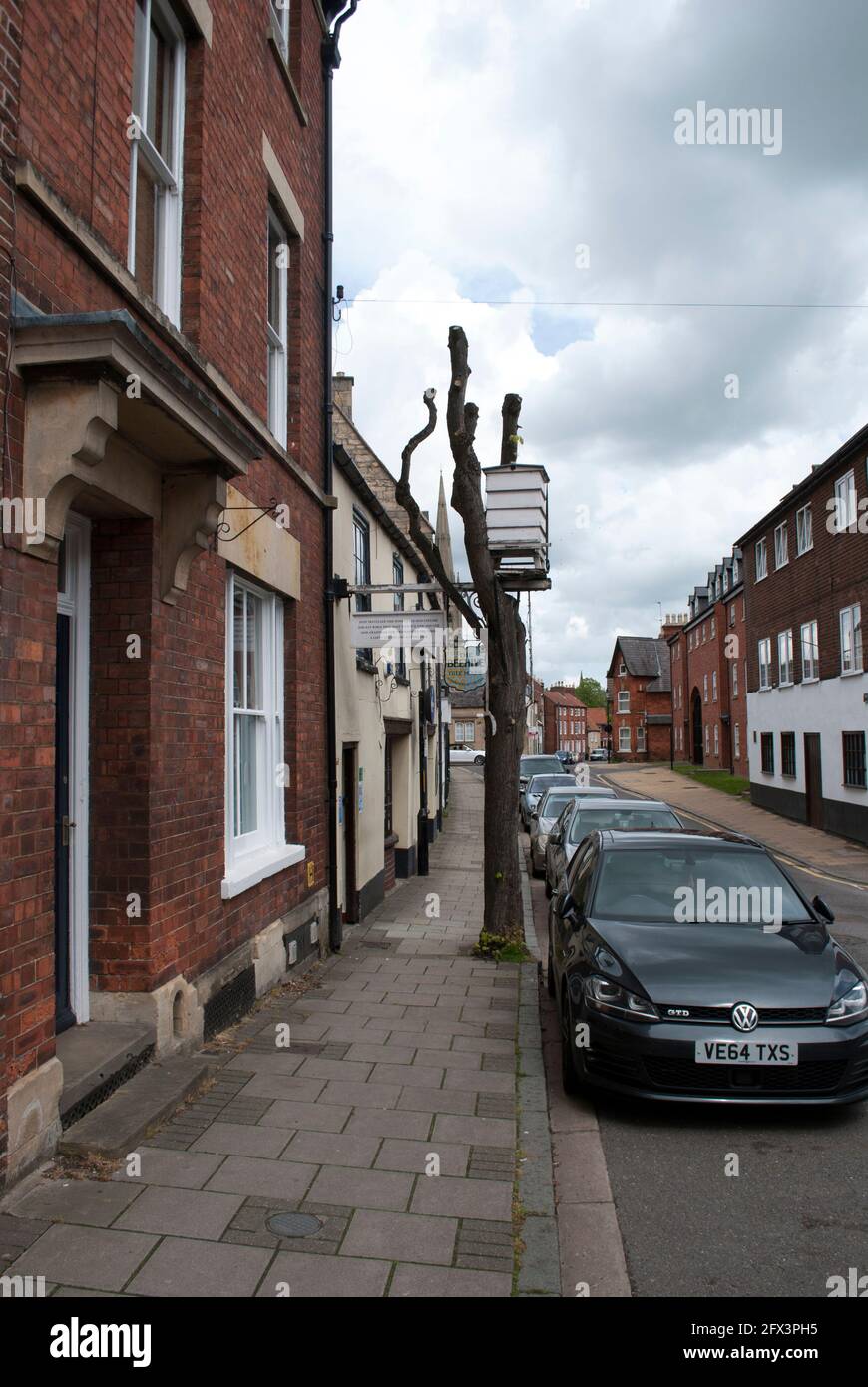 Beehive Inn à Grantham, le seul pub avec un signe vivant Banque D'Images