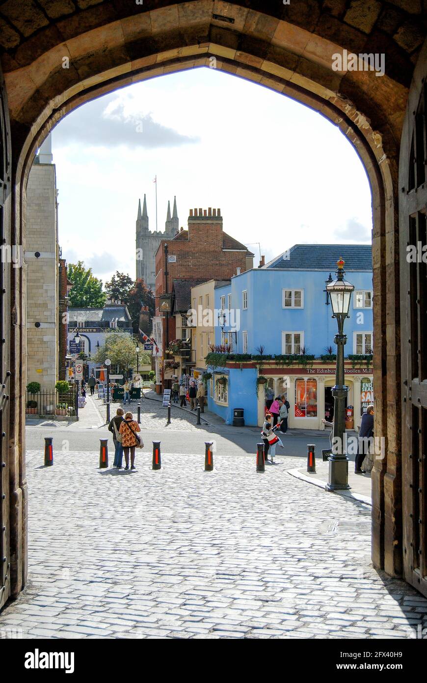 Entrée du château, Henry VIII Gate, le château de Windsor, Windsor, Berkshire, Angleterre, Royaume-Uni Banque D'Images