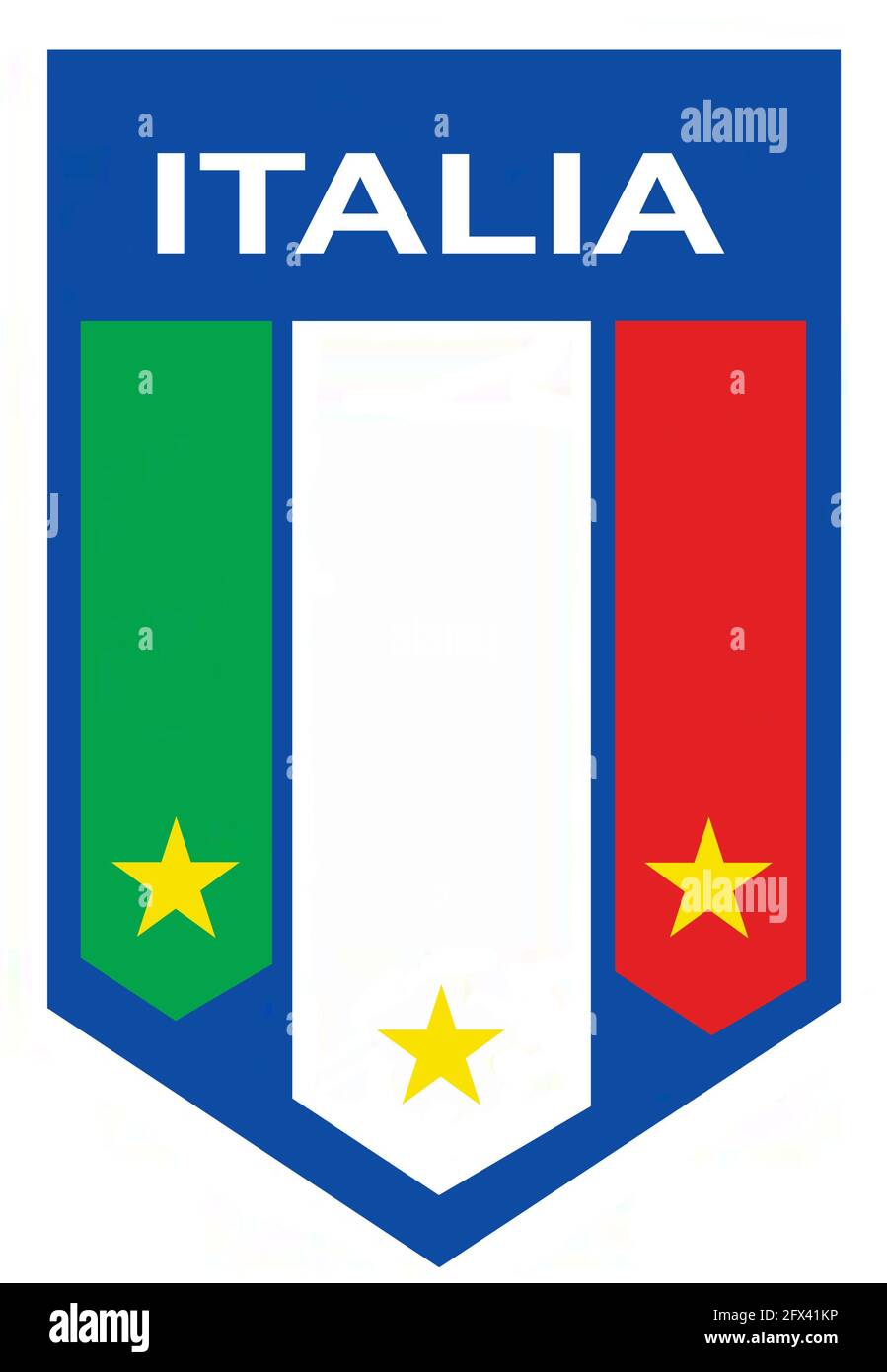 Écusson du Club international de football italien Banque D'Images