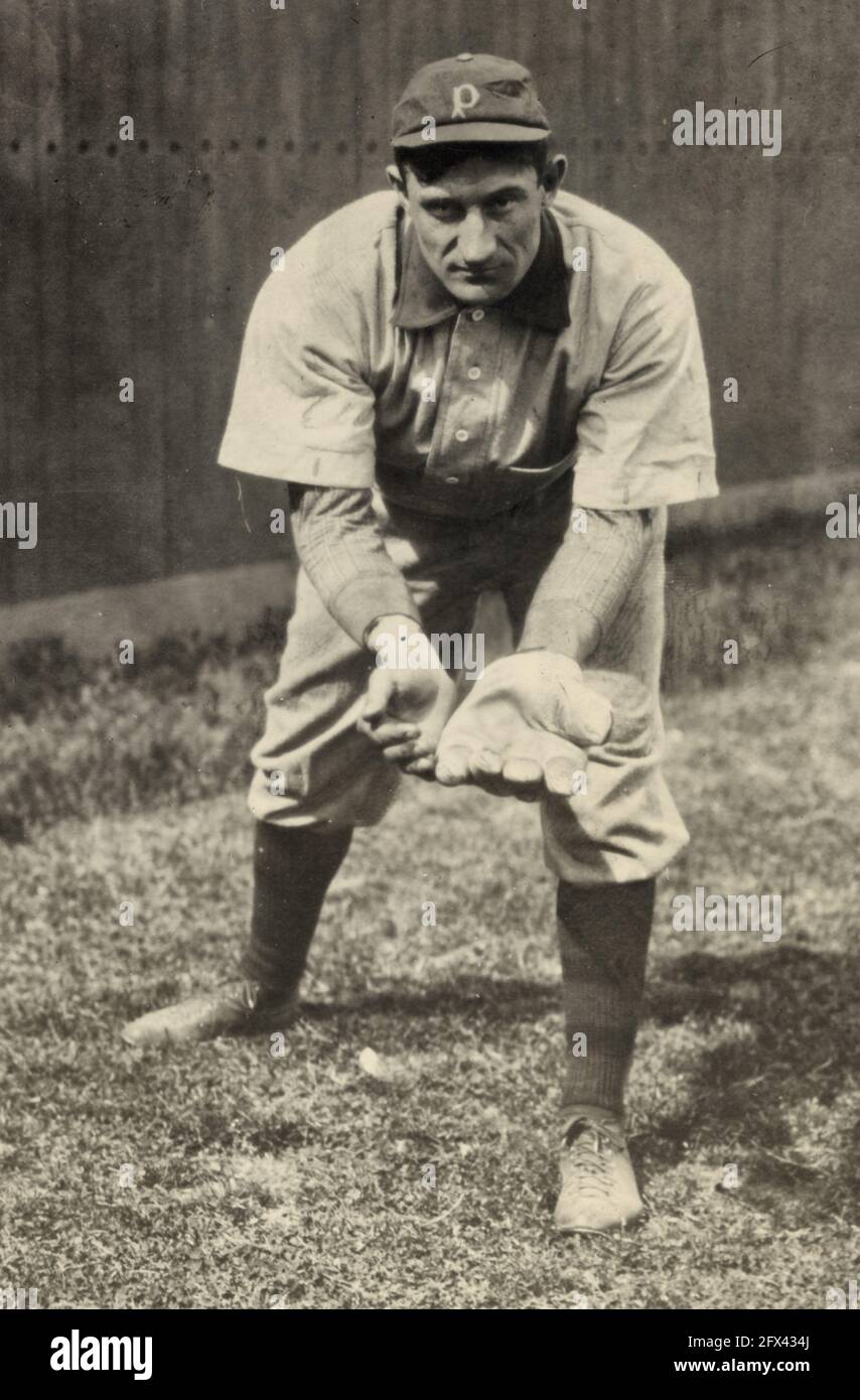 John Peter 'Honus' Wagner, shortstop, Pittsburgh, Ligue nationale, vers 1911 Banque D'Images
