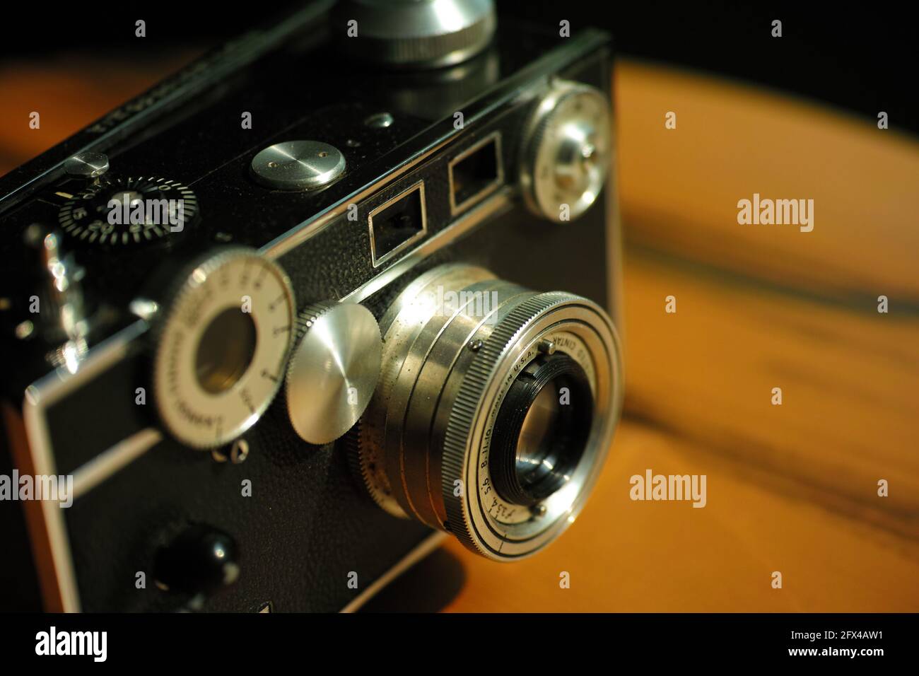 Appareil photo rangefinder vintage fabriqué aux Etats-Unis Banque D'Images
