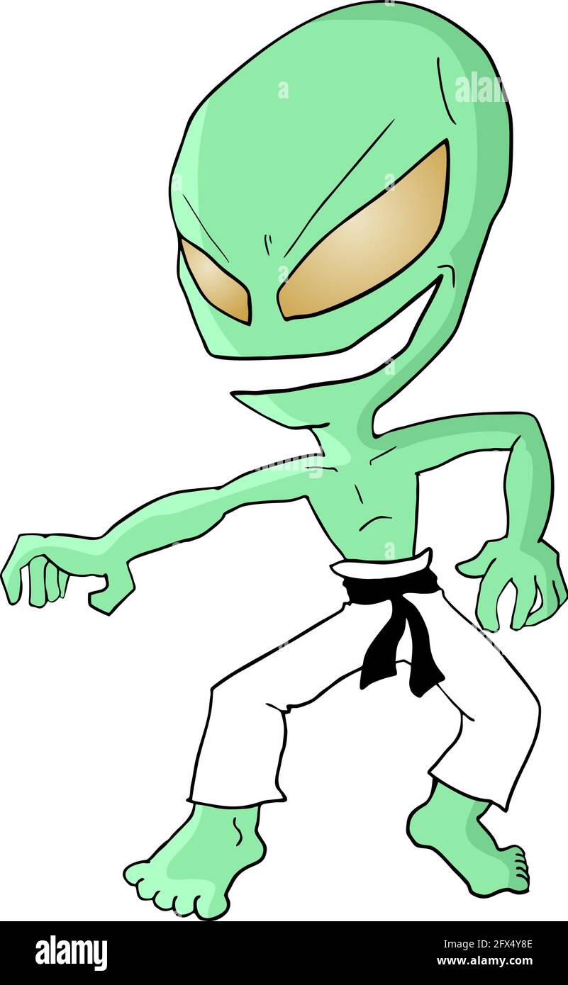 combattant extraterrestre Illustration de Vecteur