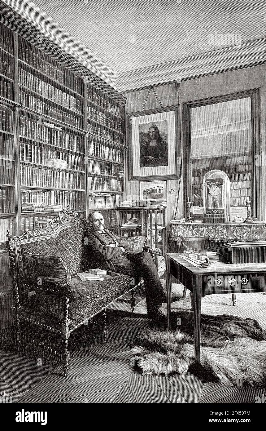 Pierre Eugène Marcellin Berthelot (1827-1907) est un chimiste et homme politique français dont le principe de thermochimie est de Thomsen-Berthelot. Ancienne illustration gravée du XIXe siècle de la nature 1893 Banque D'Images