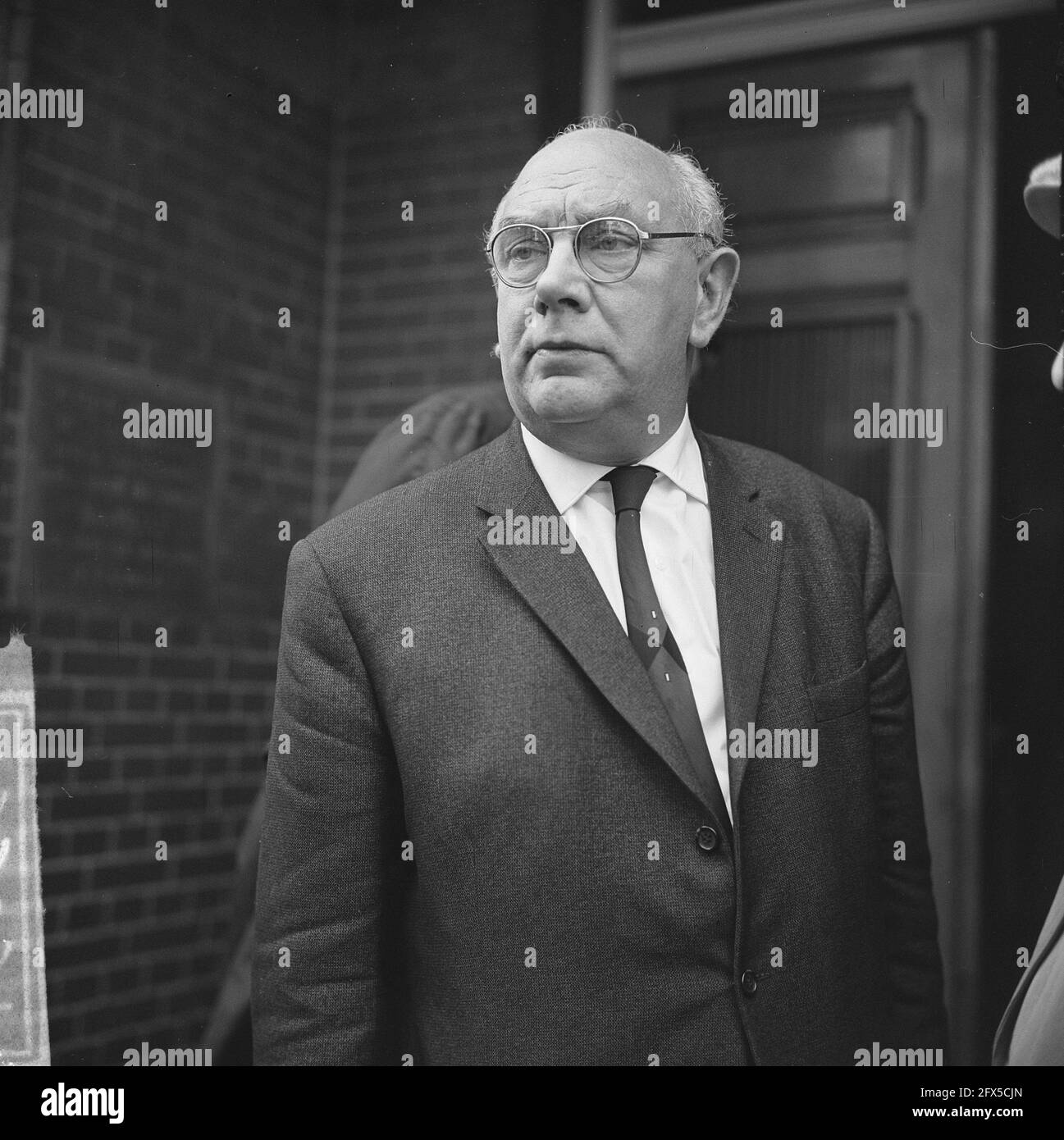 Photographes contra bedrijfschap M. B. N. Okel, président du schap, 6 septembre 1963, présidents, pays-Bas, agence de presse du xxe siècle photo, nouvelles à retenir, documentaire, photographie historique 1945-1990, histoires visuelles, L'histoire humaine du XXe siècle, immortaliser des moments dans le temps Banque D'Images