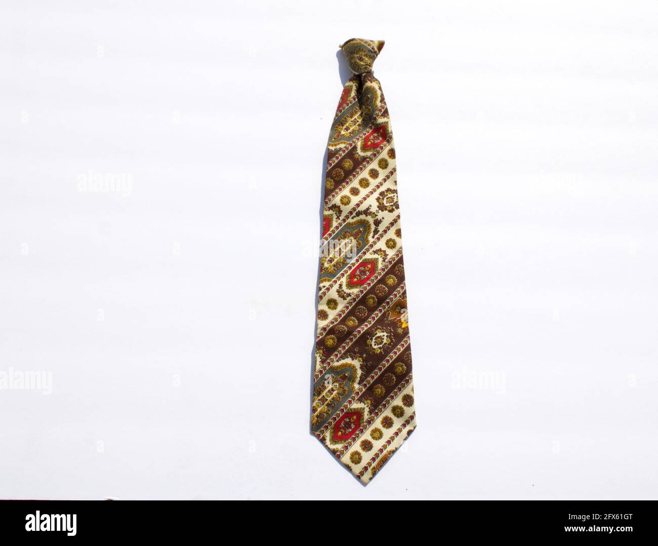 Cravate à col multicolore colorée Banque D'Images