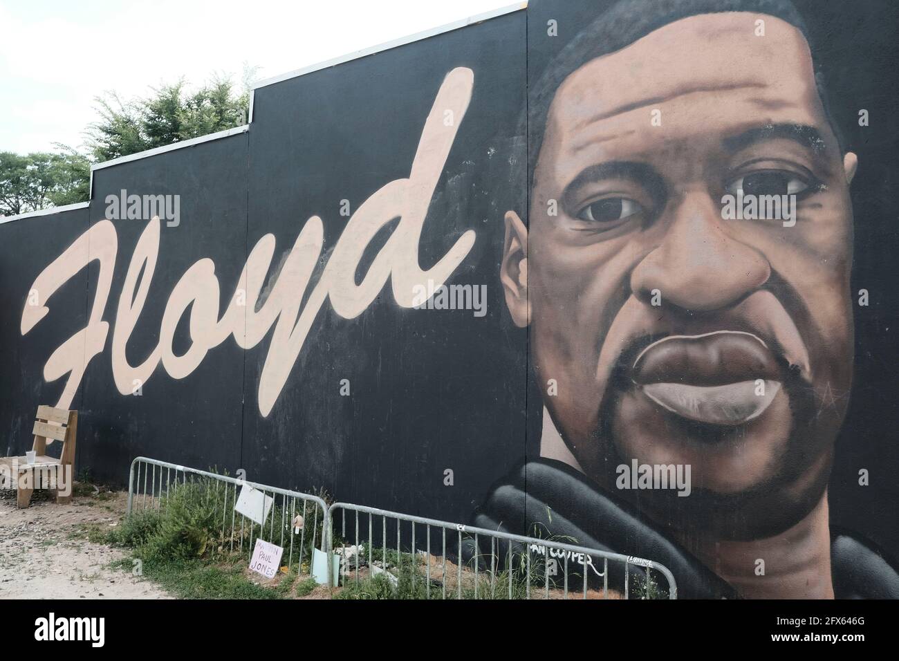 25 mai 2021 : une fresque de George Floyd à Atlanta, sur Edgewood Avenue. Crédit : John Arthur Brown/ZUMA Wire/Alay Live News Banque D'Images