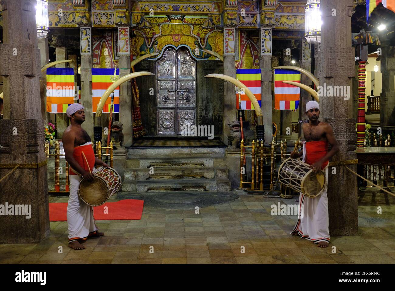 Sri Lanka - Temple de Kandy de la relique de la dent sacrée Banque D'Images
