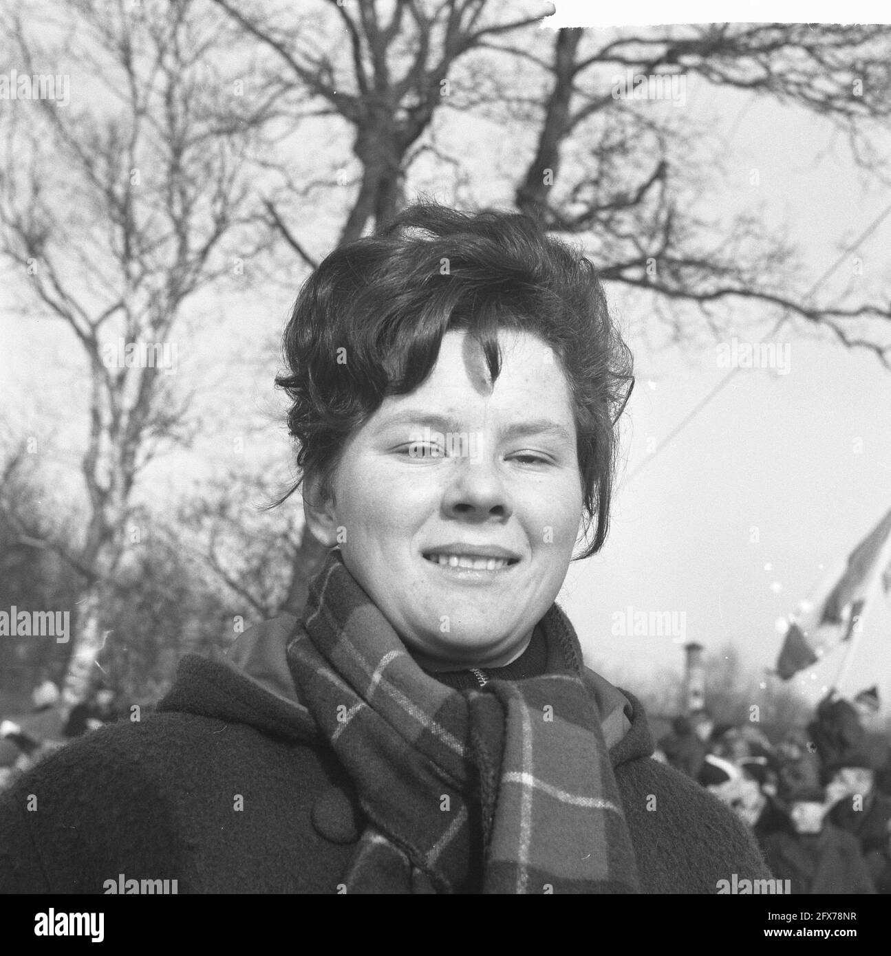 À Vries (Drenthe), équitation pour femmes, M. Fliesijn de Huizen, 22 février 1964, portraits, patinage, Sports, pays-Bas, agence de presse du XXe siècle photo, news to remember, documentaire, photographie historique 1945-1990, histoires visuelles, L'histoire humaine du XXe siècle, immortaliser des moments dans le temps Banque D'Images